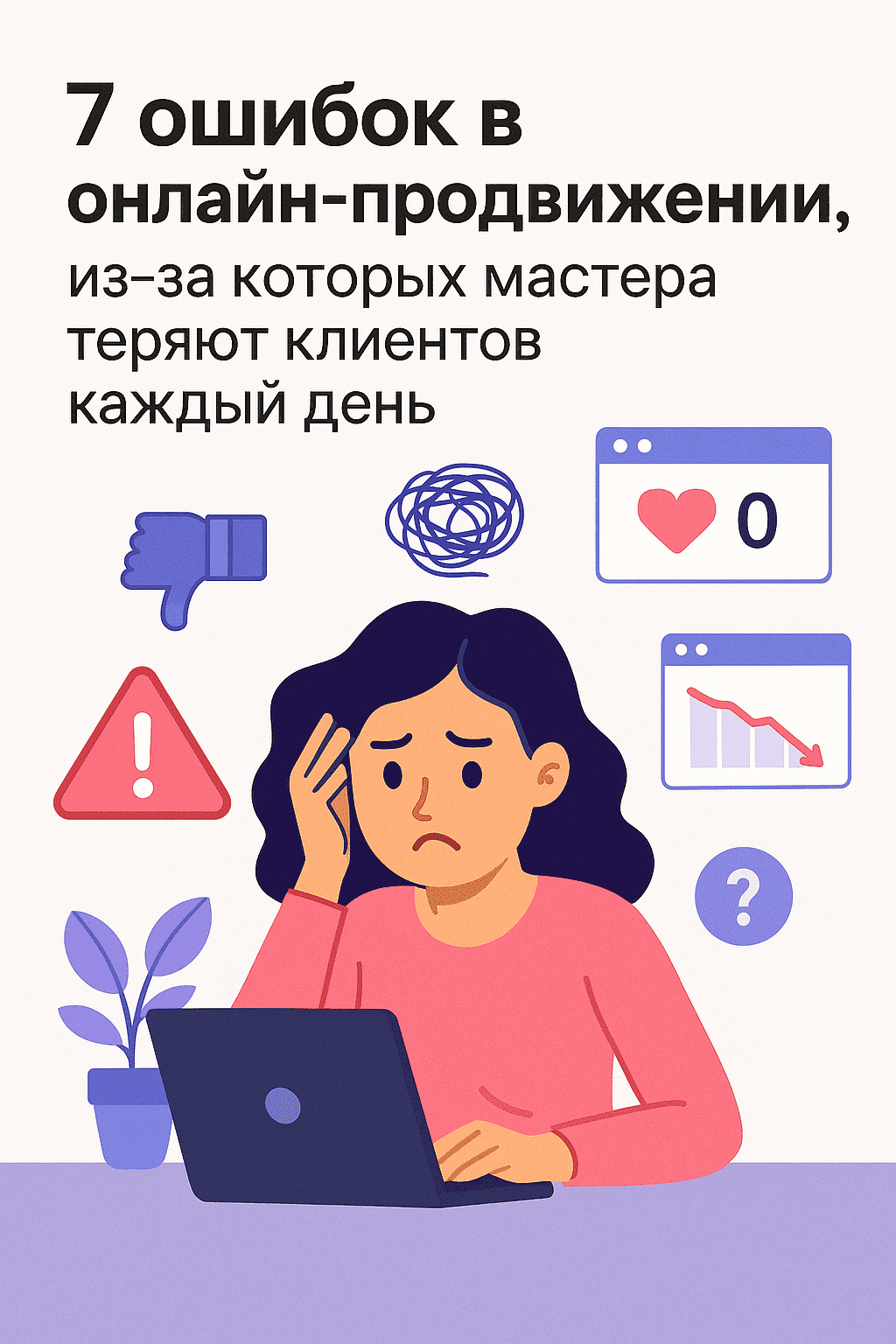 Чек-лист:7 ошибок в онлайн-продвижении, из-за которых мастера теряют клиентов каждый день